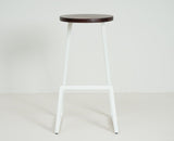 Kottayam Bar Stool Kitchen Stool Furniselan - White