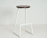 Kottayam Bar Stool Kitchen Stool Furniselan - White