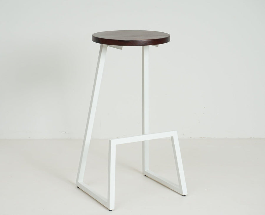 Kottayam Bar Stool Kitchen Stool Furniselan - White
