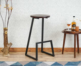 Kottayam Bar Stool Kitchen Stool Furniselan -  Black