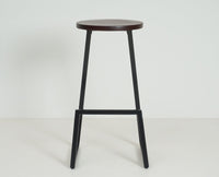 Kottayam Bar Stool Kitchen Stool Furniselan -  Black