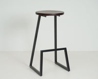 Kottayam Bar Stool Kitchen Stool Furniselan -  Black