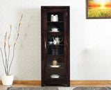 Kottayam Sheesham Wood Kitchen Crockery Cabinet One Door Furniselan - Grey-Finish