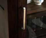 Kottayam Sheesham Wood Kitchen Crockery Cabinet One Door Furniselan - Grey-Finish