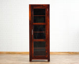 Kottayam Sheesham Wood Kitchen Crockery Cabinet One Door Furniselan - Maple-Finish