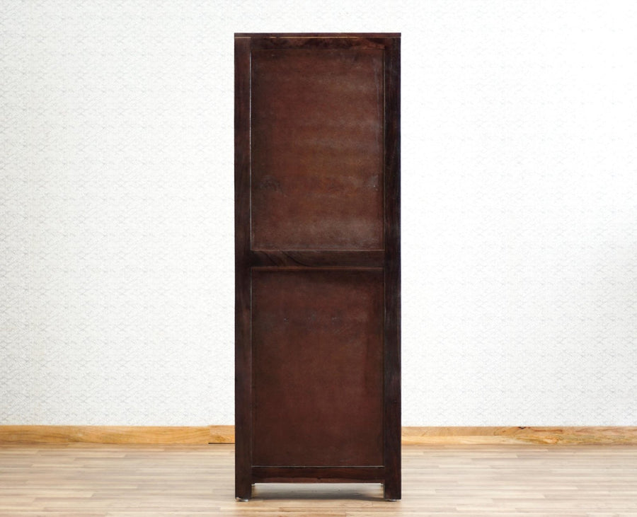 Kottayam Sheesham Wood Kitchen Crockery Cabinet One Door Furniselan - Grey-Finish