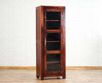 Kottayam Sheesham Wood Kitchen Crockery Cabinet One Door Furniselan - Maple-Finish