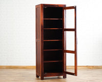 Kottayam Sheesham Wood Kitchen Crockery Cabinet One Door Furniselan - Maple-Finish
