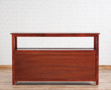 Kozhikode Sheesham Wood Three Door Kitchen Crockery Cabinet Furniselan - Maple-Finish