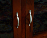 Kozhikode Sheesham Wood Three Door Kitchen Crockery Cabinet Furniselan - Maple-Finish
