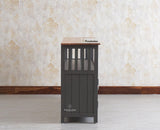 Kozhikode Sheesham Wood Three Door Kitchen Crockery Cabinet - Tv Cabinet - Furniselan - Slate-Grey