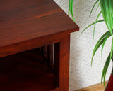 Kozhikode Sheesham Wood Three Door Kitchen Crockery Cabinet Furniselan - Maple-Finish