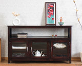 Kozhikode Sheesham Wood Three Door Kitchen Crockery Cabinet