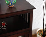 Kozhikode Sheesham Wood Three Door Kitchen Crockery Cabinet Furniselan - Grey-Finish