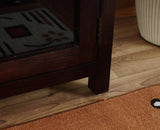 Kozhikode Sheesham Wood Three Door Kitchen Crockery Cabinet Furniselan - Grey-Finish
