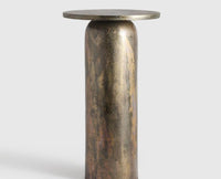 Krim Aluminium Accent Table Matte Antique Brass