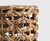 Lavander Woven Pouf – Modern Upholstered Dining Chair for Home & Café Natural Beige