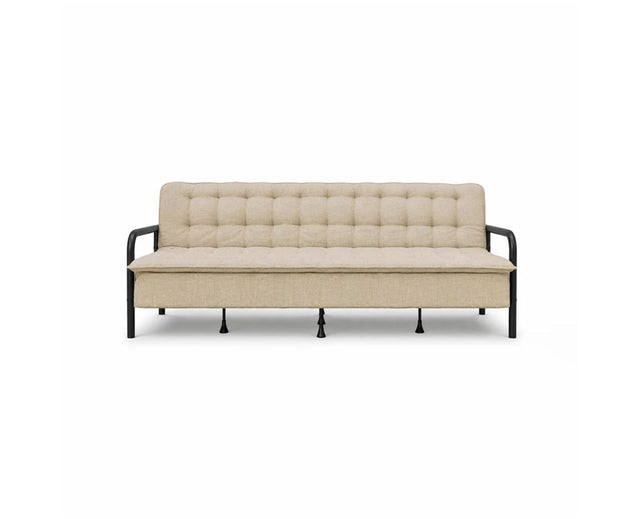 Lennox Tufted Convertible Sofa Bed -  Brown