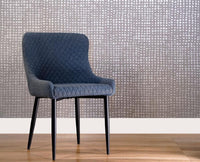 Loberona Dining Chair – Modern Upholstered Dining Chair for Home & Café Blue