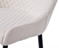 Loberona Dining Chair – Modern Upholstered Dining Chair for Home & Café White