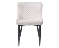 Loberona Dining Chair – Modern Upholstered Dining Chair for Home & Café White