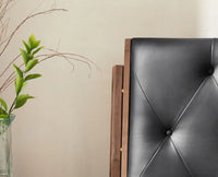 London Classic Wooden King Upholstered Bed Furniselan Teak Finish