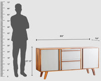 Louis Large Sideboard Cabinet - Sideboard - Furniselan -  Cool-Grey