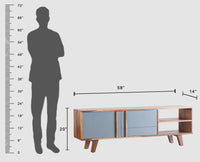 Louis TV Cabinet Unit - Tv Cabinet - Furniselan-Mist-Blue