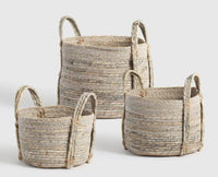 Lubrint Basket set of 3 Seagrass