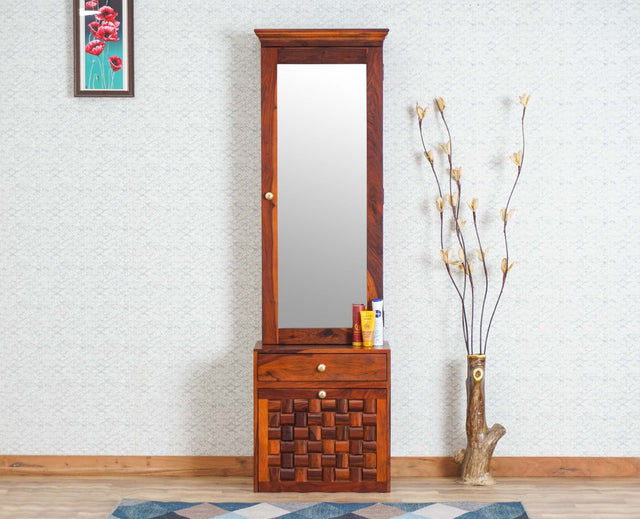 Lucknow Solid Wood Dressing Table Furniselan-Maple-Finish