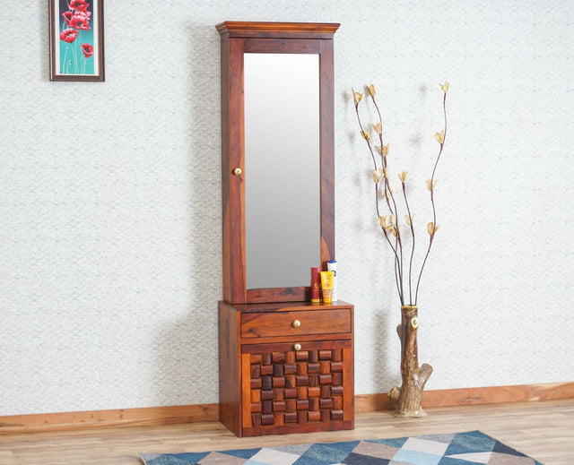Lucknow Solid Wood Dressing Table Furniselan-Maple-Finish