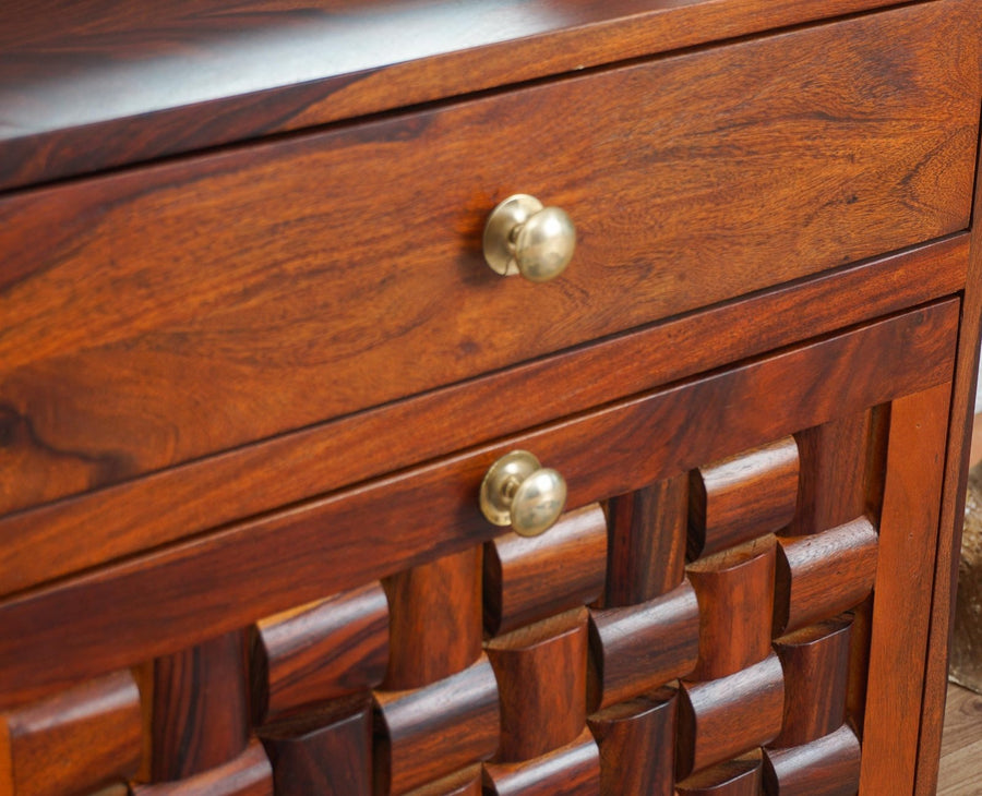 Lucknow Solid Wood Dressing Table Furniselan-Maple-Finish