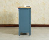 Maison Wooden Cane Premium Sideboard –  2 Drawer Storage Cabinet with Doors China Blue