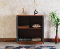 Malabar Two Door Multipurpose Wooden Sideboard Cabinet - Sideboard - Furniselan-Slate-Grey