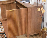 Manhattan Solid Wood Shoe Rack Two Door Furniselan - Natural-Oak