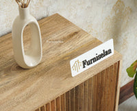 Manhattan Solid Wood Shoe Rack Two Door Furniselan Natural Finish