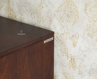 Manhattan Solid Wood Shoe Rack Two Door Furniselan Grey Finish