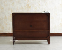 Manhattan Solid Wood Shoe Rack Two Door Furniselan Grey Finish