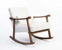 Margaret Wooden Rocking Chair White
