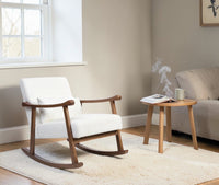 Margaret Wooden Rocking Chair White