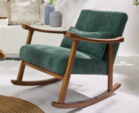 Margaret Wooden Rocking Chair Dark Green