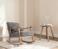 Margaret Wooden Rocking Chair Grey
