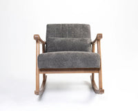 Margaret Wooden Rocking Chair Grey