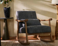 Margaret Wooden Rocking Chair Grey