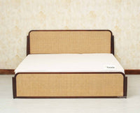 Maui Solid Mango Wood King Size Bed Grey Finish