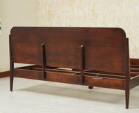 Maui Solid Mango Wood King Size Bed Grey Finish