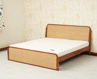 Maui Solid Mango Wood King Size Bed Brown Finish
