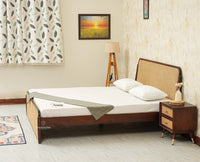 Maui Solid Mango Wood King Size Bed Grey Finish