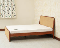 Maui Solid Mango Wood King Size Bed Brown Finish
