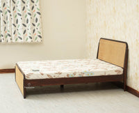 Maui Solid Mango Wood Queen Size Bed Grey Finish